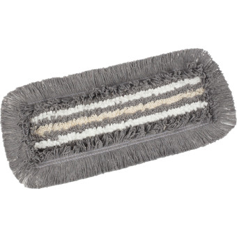 Насадка МОП плоская Vileda ТриоПлюс КомбиСпид Про полиэфиры/хлопок 40x15 см серый/белый (артикул производителя 167295)