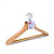 Вешалка-плечики F6612N-3 с выемками и перекладиной (3шт/уп, цвет  натуральный)