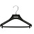 Вешалка-плечики анатомическая Attache С022 черная (размер 42-44)