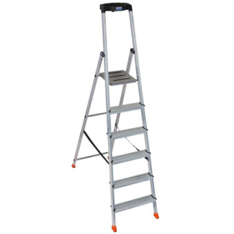 Стремянка алюминиевая 6 ступеней Krause Safety 128966