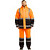 Костюм сигнальный зимний с полукомбинезоном зд01-КПК оранжевый/чёрный с  СОП (размер 64-66, рост 170-176)