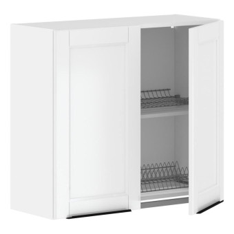Шкаф с посудосушителем Sicilia (белая эмаль/белый, 800х320х720 мм)