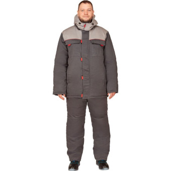 Костюм рабочий зимний мужской Фаворит-КБР серый (размер 48-50, рост 170-176)