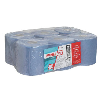 Нетканый протирочный материал Kimberly Clark Wypall L10 7493 голубой (6 рулонов по 200 метров)