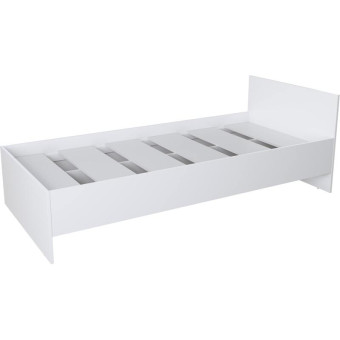 Кровать односпальная Север (белый шагрень, 2040х940х700 мм)