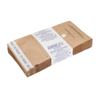 Пакет для стерилизации Клинипак для паровой и воздушной стерилизации 115x200 мм (100 штук в упаковке)