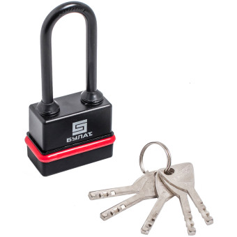 Замок навесной всепогодный Булат ВС 3-Н55-01 ПЛ 56 мм черный