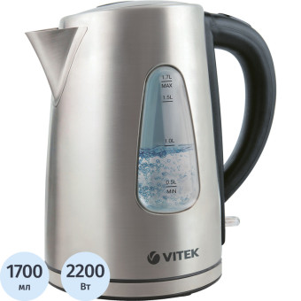 Чайник электрический Vitek VT-7007 серебристый