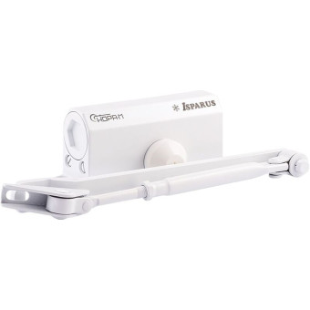 Доводчик дверной Isparus 410F до 60 кг белый (18399)