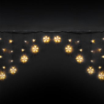 Гирлянда светодиодная Арка со звездами белый свет 2.5х1.2 м