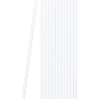 Трубочки для коктейля АВМ-Пластик бумажные белые 199 мм (50 штук в упаковке, артикул производителя БтБЕЛ40)