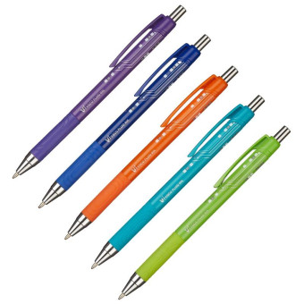 Ручка шариковая автоматическая Unimax Top Tek Fashion синяя (толщина линии 0.5 мм)