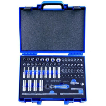 Набор головок шестигранных King Tony 4-14 мм 1/4" 65 предметов (2565MRV)