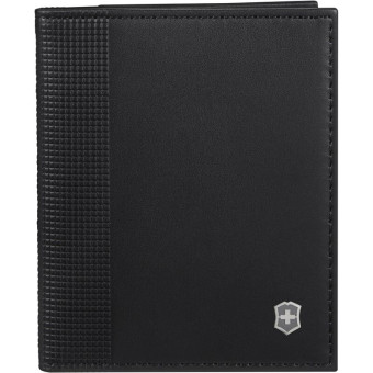 Визитница карманная Victorinox Altius Alox натуральная кожа на 6 визиток  черная