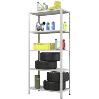 Стеллаж металлический Everest серый (5 полок, 1000х400х2000 мм)