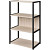 Стеллаж для документов Easy to lead K-Loft 241H020 дуб  скандинавский/чёрный 670х400х1068 мм