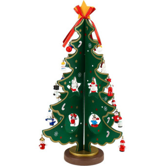 Набор украшений Miland Дивная елочка дерево зеленый (высота 35 см, 28 штук в упаковке)
