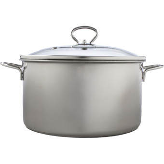 Кастрюля Panairo Catalina 9 л нержавеющая сталь с крышкой