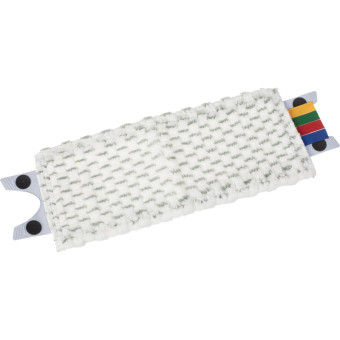 Насадка МОП для швабры-флаундера (плоской) Vileda Professional МикроЛайт УльтраСпид Мини полиэстер/абразив 34x15 см (код НАССР: синий/красный/зеленый/желтый)