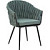 Кресло обеденное Dobrin Matilda зелёный (ткань, металл)