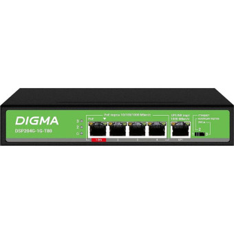 Коммутатор Digma DSP204G-1G-T80