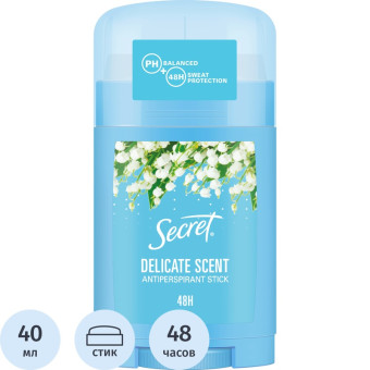 Дезодорант-антиперспирант женский Secret Delicate Scent 40 мл стик