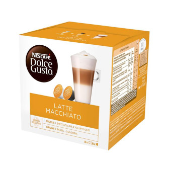 Кофе в капсулах для кофемашин Nescafe Dolce Gusto Latte Macchiato (16 штук в упаковке)