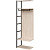 Шкаф Easy to lead K-Loft 241H029 дуб скандинавский/чёрный 670х400х2105  мм