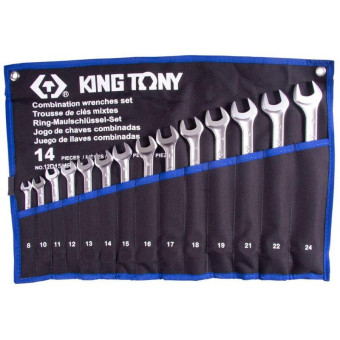 Набор ключей комбинированных King Tony 8-24 мм 14 предметов (12D15MRN01)