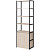 Стеллаж для документов Easy to lead K-Loft 241H026 дуб  скандинавский/чёрный 670х400х2105 мм