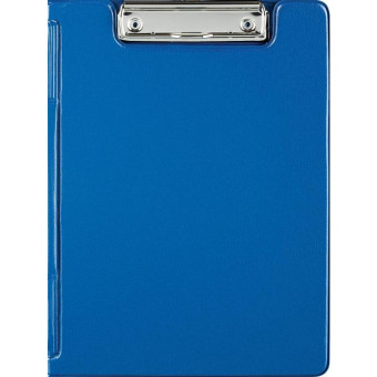 Папка-планшет с зажимом Attache A5 синяя с крышкой