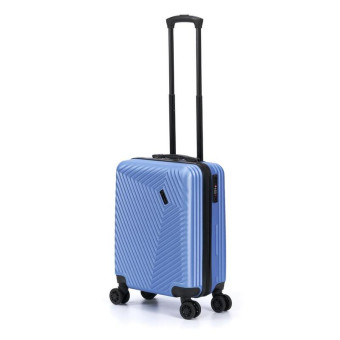 Чемодан Torber Lama 37 литров из пластика синий (T1919S-Blue)