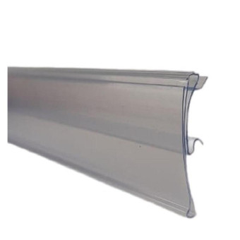 Ценникодержатель полочный HSAC 39 длина 1238 мм прозрачный (70 штук в упаковке)