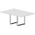 Стол для переговоров Orbis OC180BL на металлокаркасе (белый/хром,  1800х1200х720 мм)