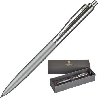 Ручка шариковая Legraf Le Mans цвет чернил синий цвет корпуса серебристый/графитовый