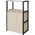 Стеллаж для документов Easy to lead K-Loft 241H022 дуб  скандинавский/чёрный 670х400х1068 мм