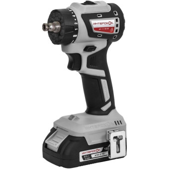 Дрель-шуруповёрт аккумуляторная Интерскол ДА-13/18В 50 бесщёточная 2 АКБ  x Li-ion (18 В, 2 Ач)+ЗУ в кейсе (776.2.2.79)