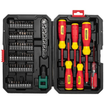 Набор отвёрток Rexant с битами и торцевыми головками (76 штук,  12-4771-3)