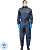Комбинезон многоразовый с капюшоном Jeta Safety JPC75b синий 55 г/кв.м  (размер XXXL)