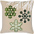 Подушка декоративная Tkano New Year Essential Snow flakes 45х45 см хлопок разноцветная (TK23-CU0016)