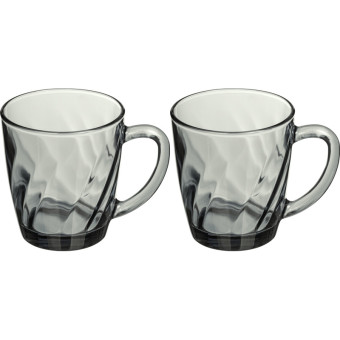 Набор кружек Idiland Crystal стеклянных 350 мл (2 штуки в упаковке)