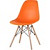 Стул обеденный Eames PP оранжевый (пластик, массив дерева)