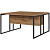 Рабочая станция Easy Loft двухместная (дуб натуральный, 1380х1370х750 мм)