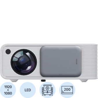 Проектор Cactus CS-PRM.01WT. FHD-A LCD 700Lm ANSI 2500:1 (50000час)USB HDMI