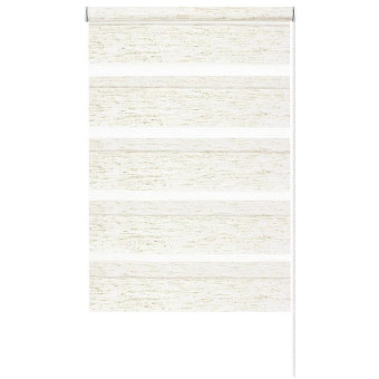 Рулонная штора Ролло День-Ночь полиэстер бежевая (90х170 см)