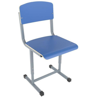 Стул ученический Школа (синий/серый, рост 4-6 и 5-7)