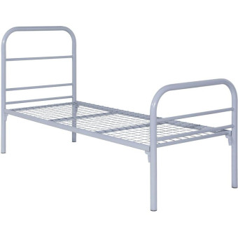 Кровать одноярусная разборная (серый, 812х1994х1065 мм)