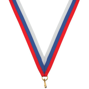 Лента для медалей Триколор (ширина 22 мм)