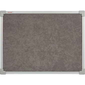 Доска текстильная Комус Brand Softboard 100х150 см цвет покрытия серый металлическая рама