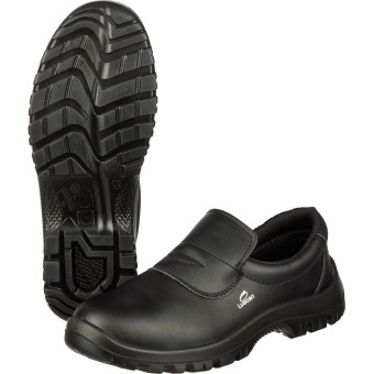 Полуботинки рабочие летние Luscan ПУ из микрофибры с металлическим  подноском черные размер 44